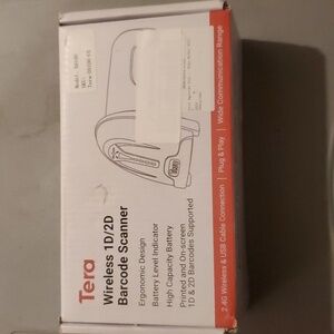 Tera Wireless 1D/2D Barcode Scanner. Plug And Play. New In Box.